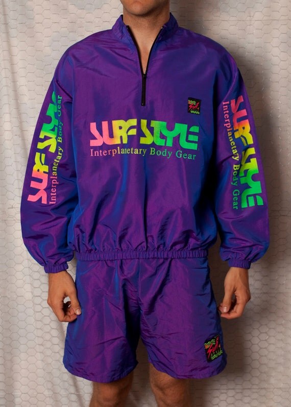 INCREDIBLE Surf Style Windbreaker Jacket And Shorts   Il 570xN.350108907 