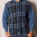 Button Up Denim and Plaid Long-Sleeved Shirt - On The Brink - M