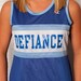 Cool Blue Track Jersey Tank - Defiance