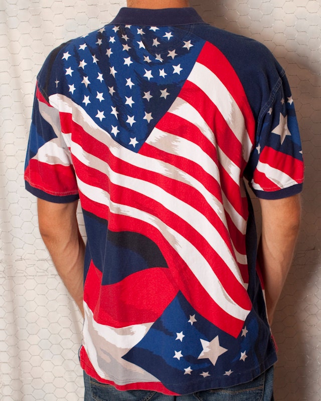 polo shirt american flag