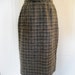 1950s Evan Picone pencil skirt with ARROW detail with belt