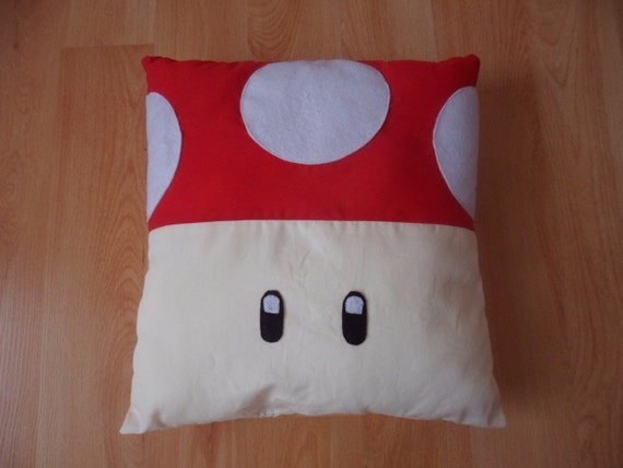 mario mushroom cushion