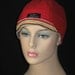 Hair Loss Hat or Simply For Style /Brilliant Red with Fun Stripe F74C6S23.1 Small-Medium