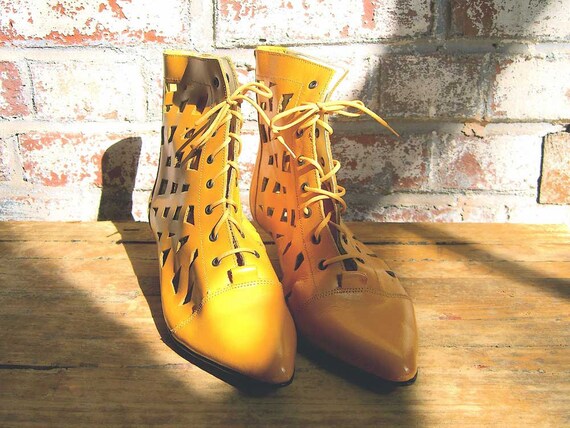 mustard yellow boots