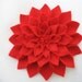 RESERVED for Mary. 8 Gorgeous BIG Red FLOWER Brooches