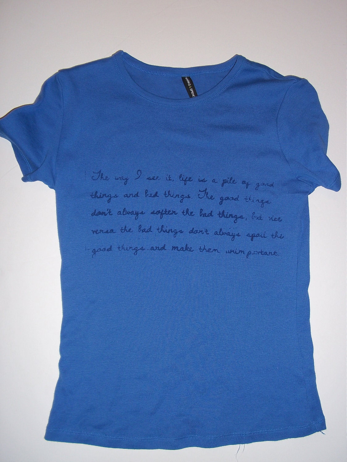 Doctor Who good things and bad things quote tshirt girly