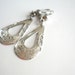 Sterling Silver Earrings - Mexico Jewelry - Vintage Silver Tear Drop Earrings - 1970s