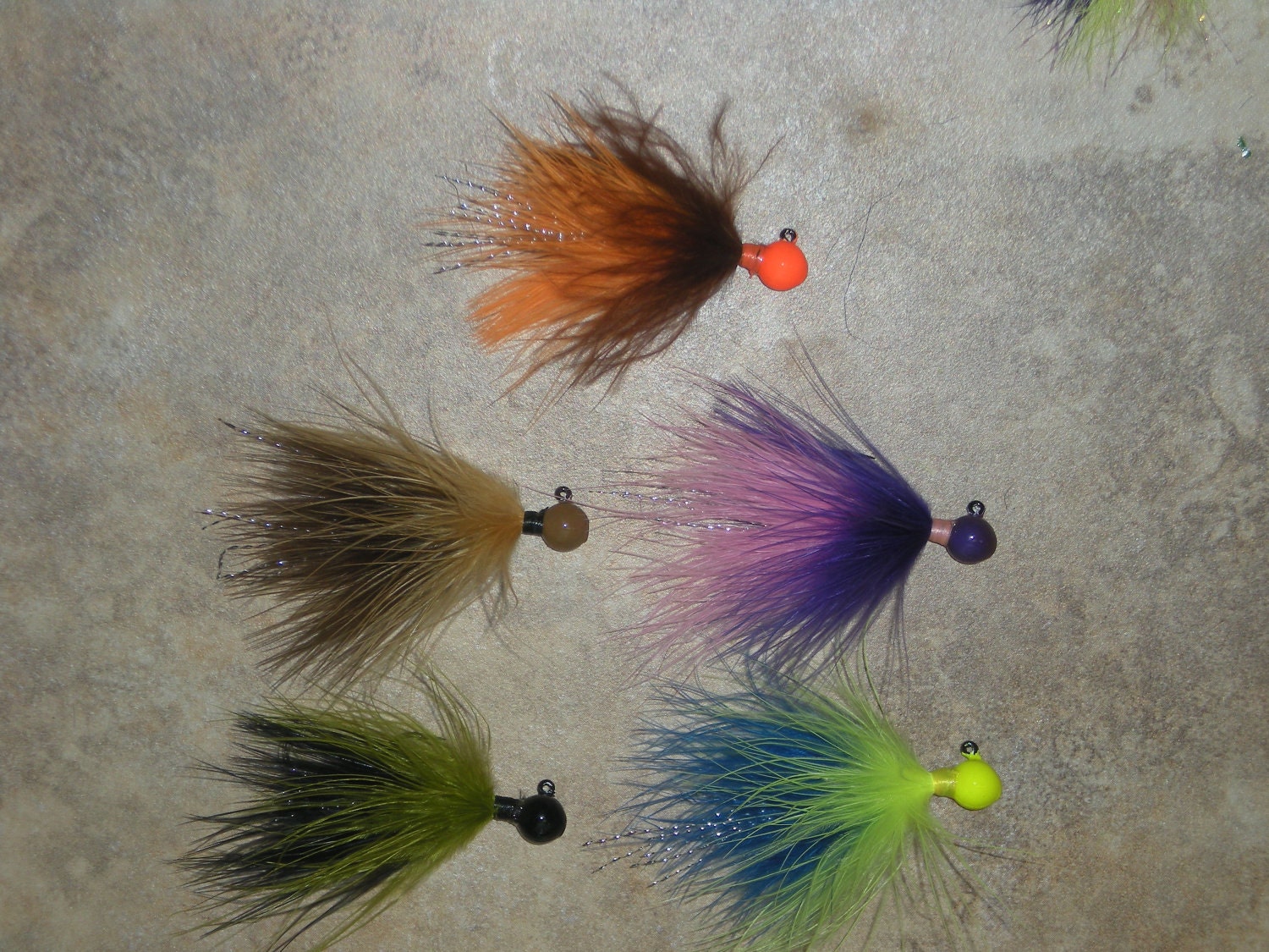 15 Custom Steelhead and Salmon Marabou Jigs Mustad BLN32833