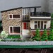 Modern Miniature Model House with Property HO Scale