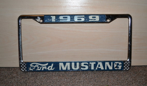Vintage ford license plate frame #4