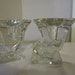 Solid Glass Vintage Candleholders
