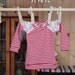 SAYOKO outfit 10SD dollfie 1/3 BJD Red Stripe Long sleeve Top No.A266