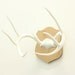 RESERVED - Guilt-Free Vegan Antlers - White on Gold