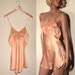 1930s Vintage SILK Camiknickers // Envelope CHEMISE // BIAS Cut // Embroidered Bust