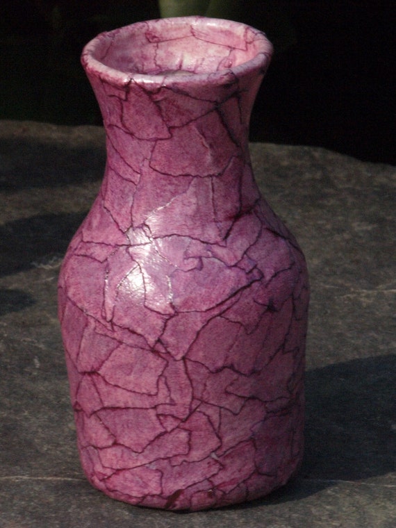 Items similar to Purple Masking Tape Vase on Etsy