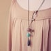 dali. an earthy beaded teardrop necklace.
