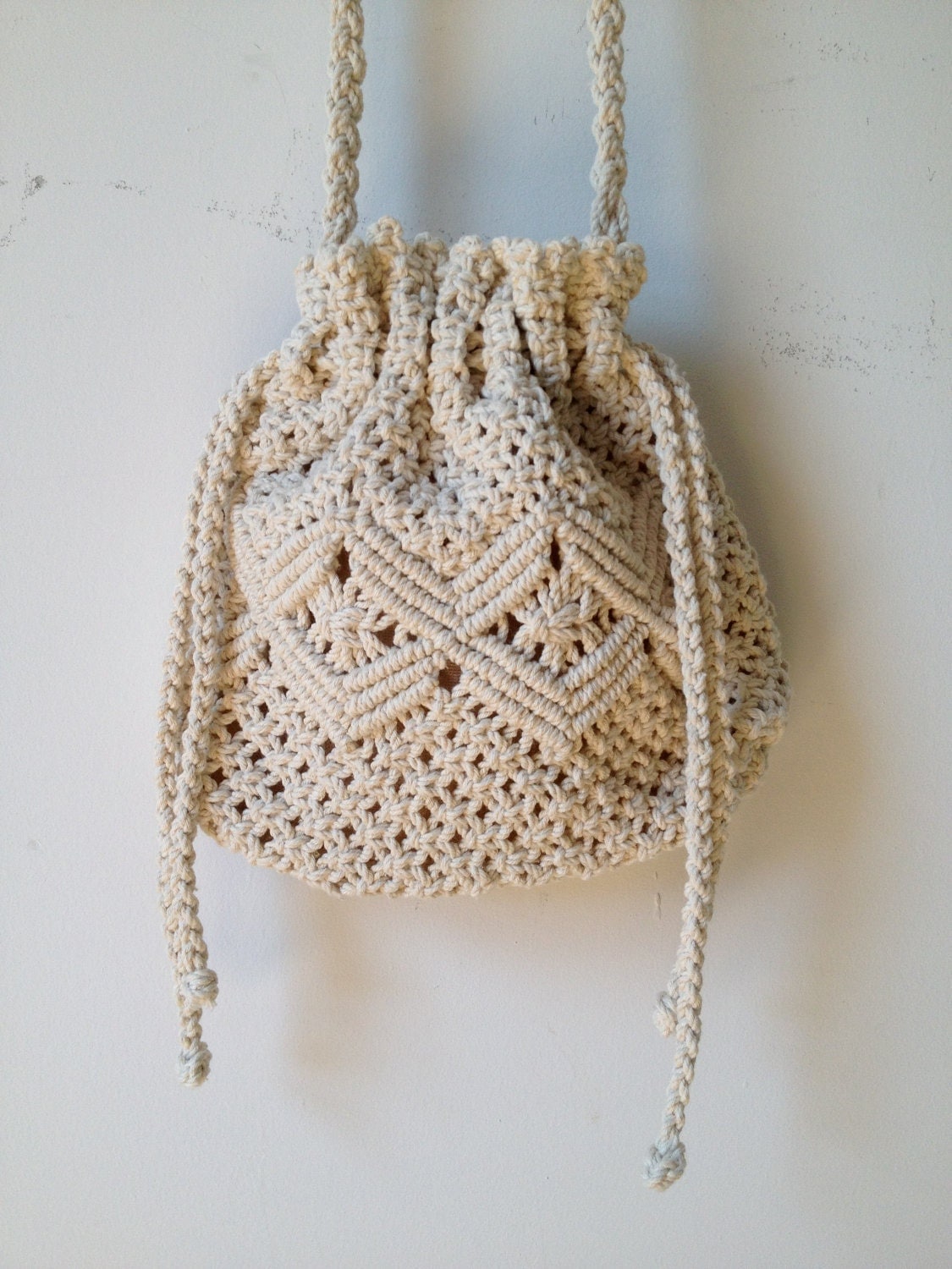 Small Crochet Crossbody Purse | semashow.com