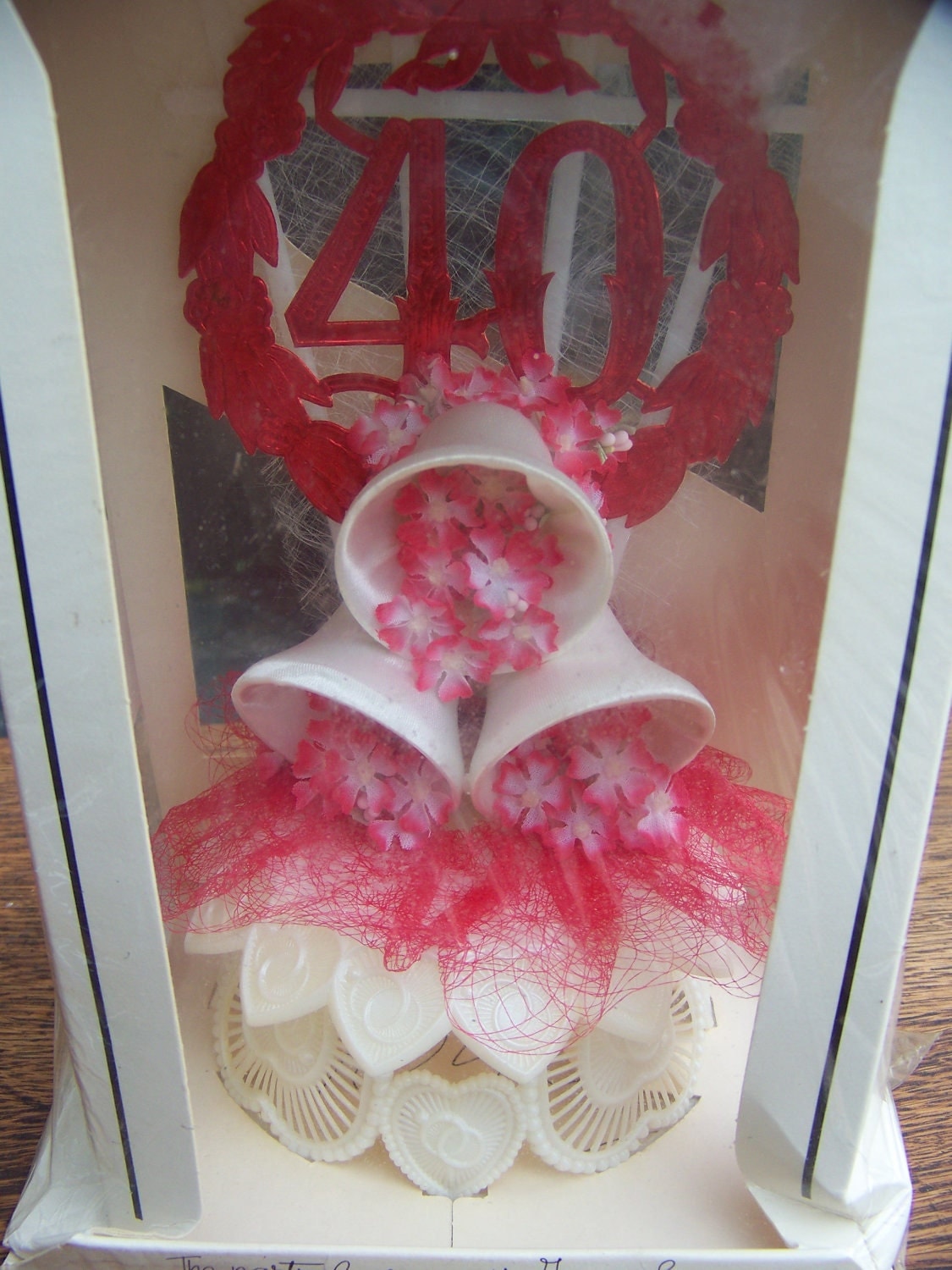 40th anniversary cake topper RETRO