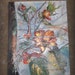 Mixed Media Original Painting 16x20 Golden Hibiscus