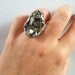 Pyrite Chunk and Sterling Silver Ring-Sale