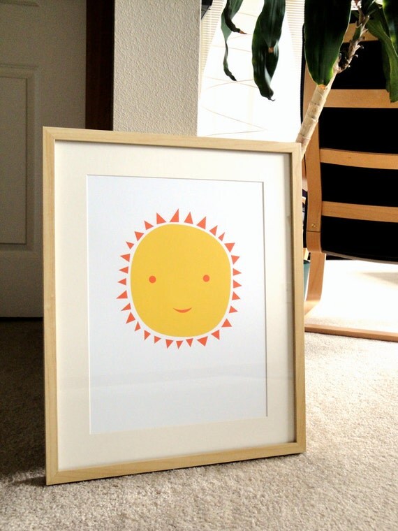 Ms. Sun - a modern design print 13x19