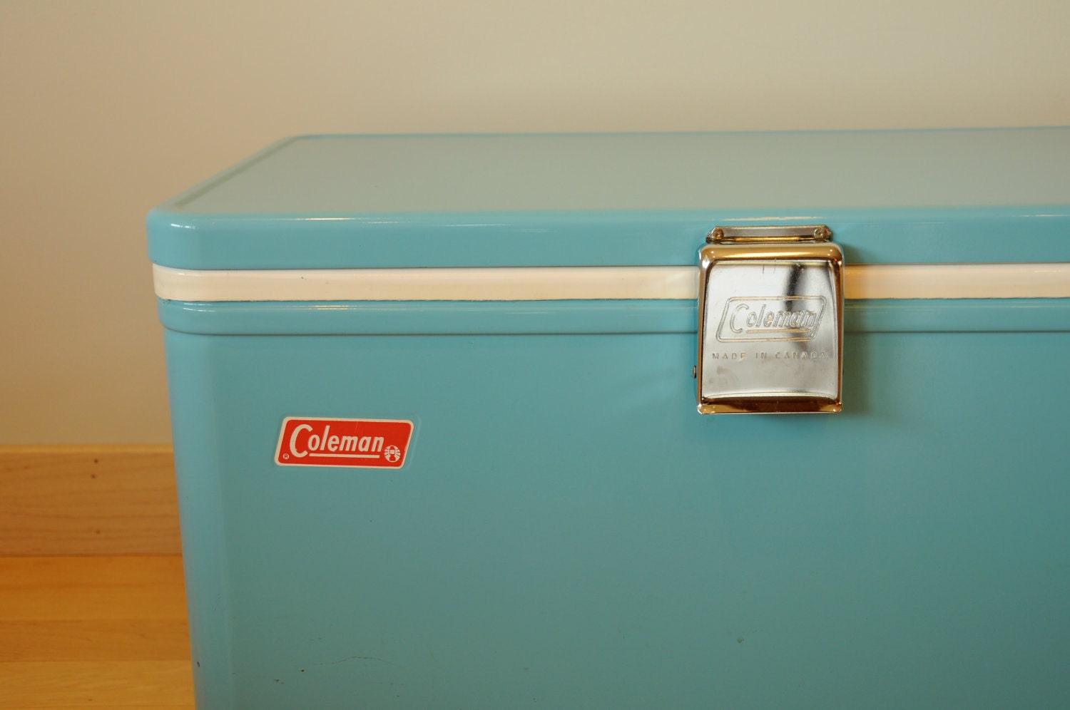 Vintage Coleman Steel Blue Cooler