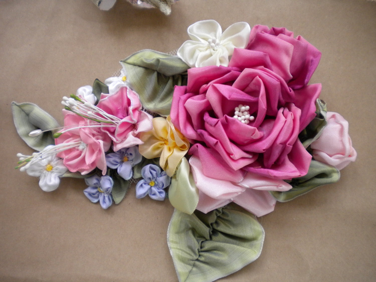 Large Ribbon Flower Arrangement