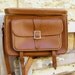 Field Leather Bag, Vintage brown leather bag for man