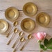 Copper Sampling set, Vintage set of 5 treat plates