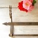 Vintage Towel hanger, Rusted wall hanger, kitchen ware, rustic, farmhouse