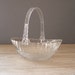 Vintage Glass Bowl, Oval Granny Fruits Bowl, Mid century modern, Retro Tableware, Hostess gift, Shabby chic decor