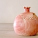 Vintage ceramic Pomegranate dish in pink