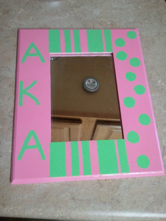 Alpha Kappa Alpha Mirror by pRHOlificarmywife7 on Etsy