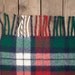 SALE Vintage Wool Plaid Stadium Blanket - Red Green Navy White