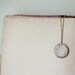 White Ornament oriental textures gold clay pendant by Pardes