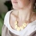 NEW Collection - 5 big golden plates on golden plated chain by pardes israel