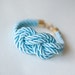 Baby Blue Nautical Knot Rope with sailor knot Eight Bracelet by pardes israel