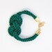 Emerald Green Nautical Cord Sailor Knot Bracelet by pardes israel