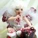 OOAK fantasy fairy art doll valentine gift polymer clay sculpture child baby free shipping