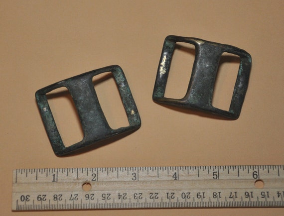 Antique Brass Harness Buckles