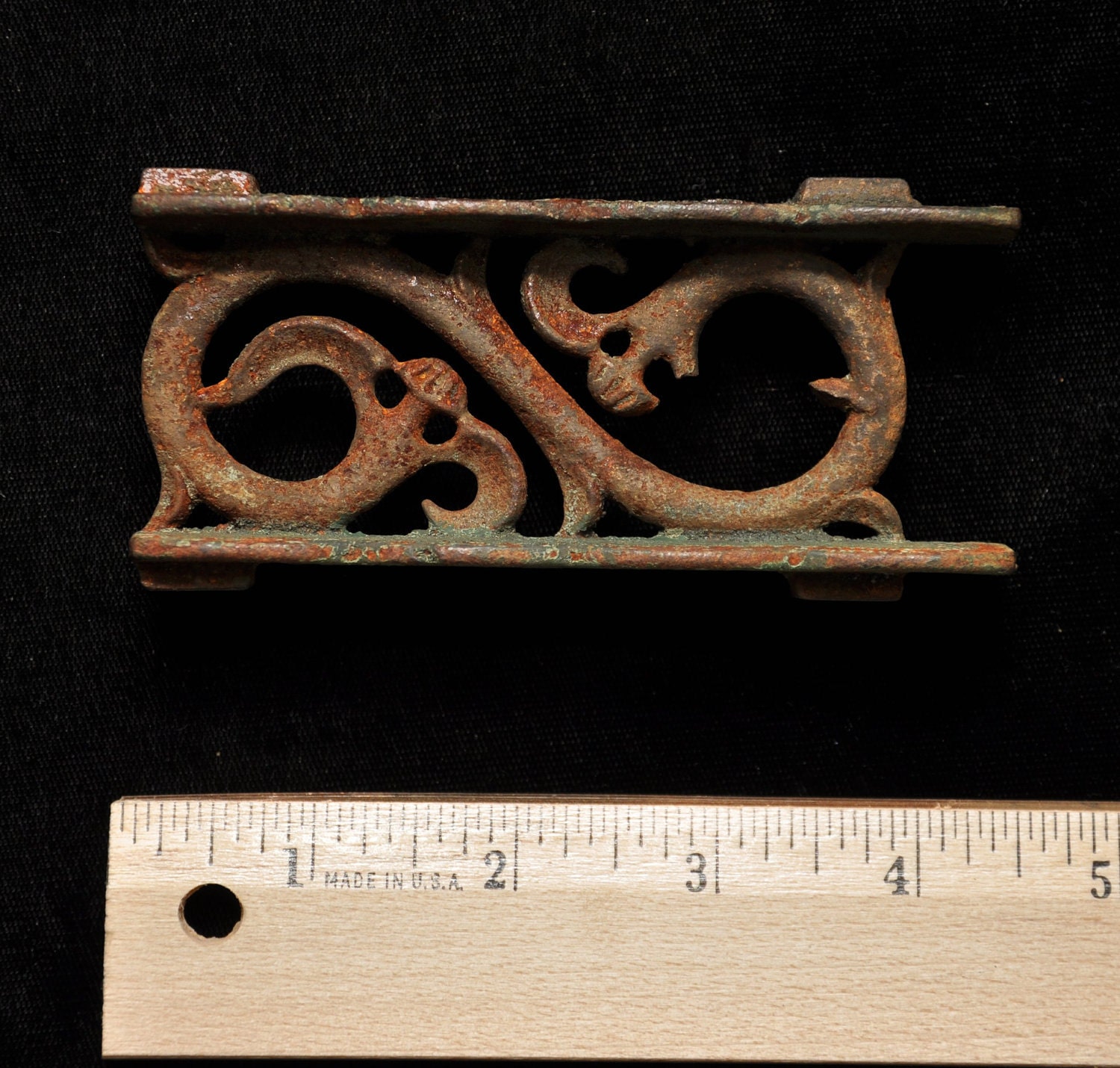 2 Decorative cast iron inserts. by alternativeartsupply on Etsy