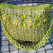 Upcycled Citrus Green with Gold Crochet Pop Tab Purse