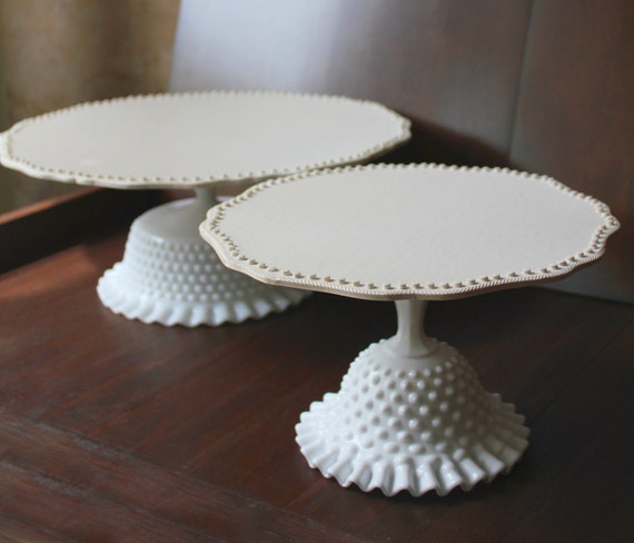 Vintage White Cake Stand 4