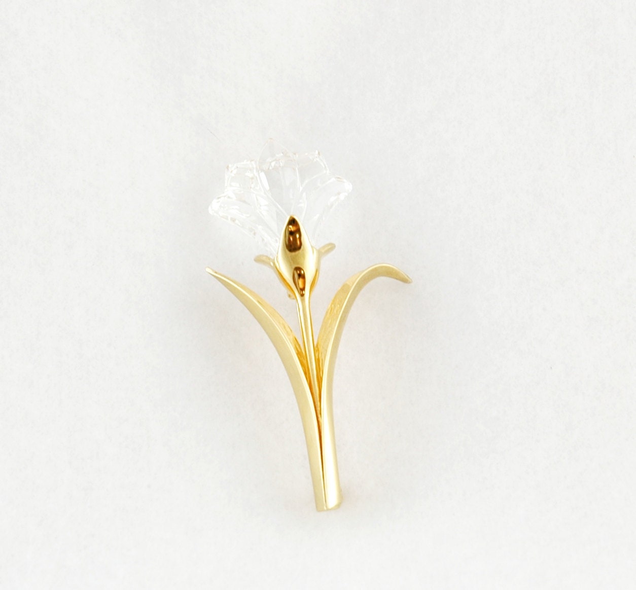 vintage Swarovski Lily brooch crystal memories by FindingBrooke