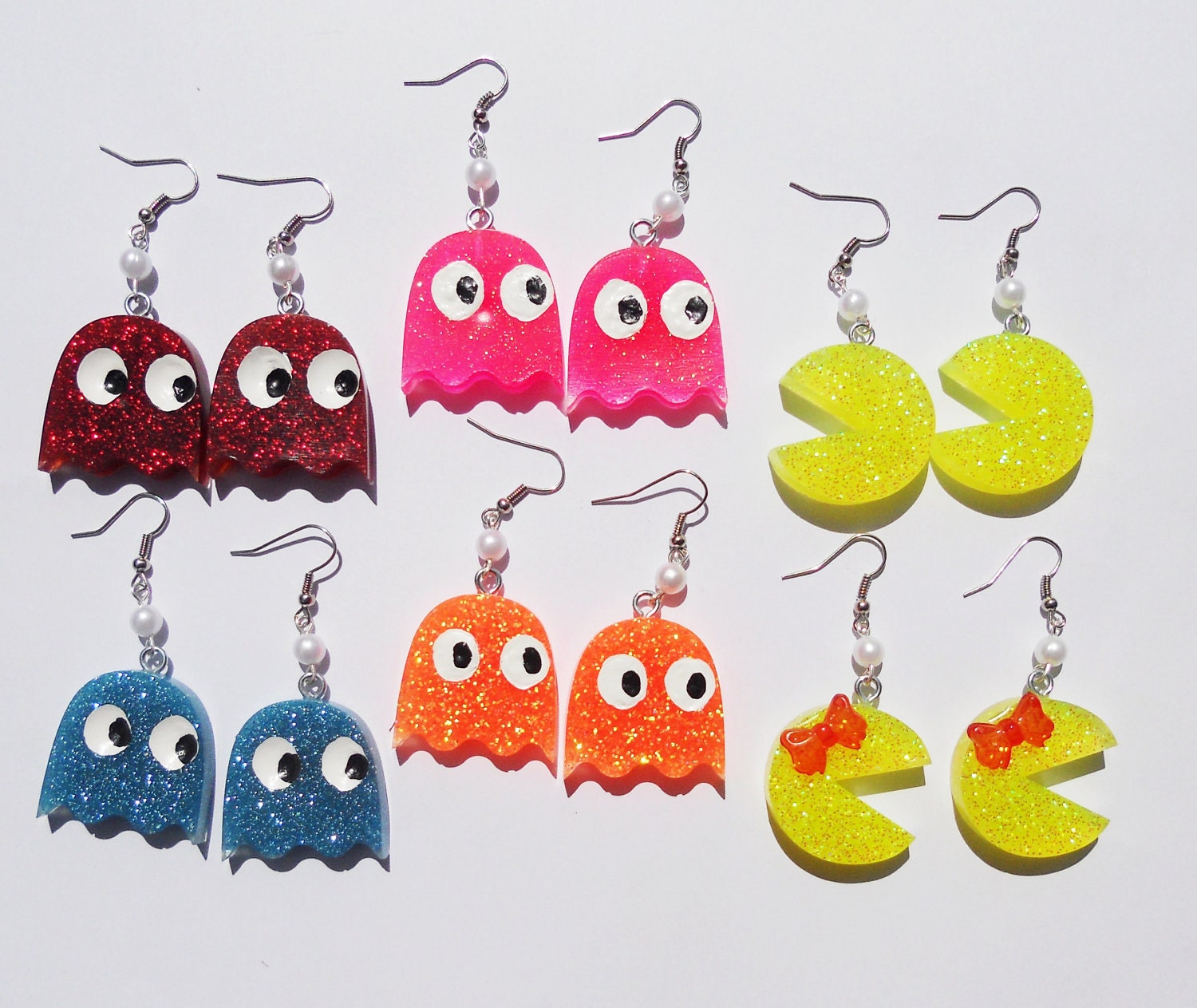 Pacman Earrings by amorgenroth22 on Etsy