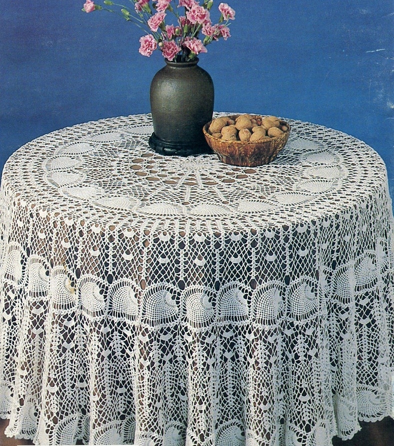 Pineapple Tablecloth Crochet Pattern