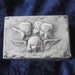 Old sterling silver matchbox holder Edwardian Cherubs