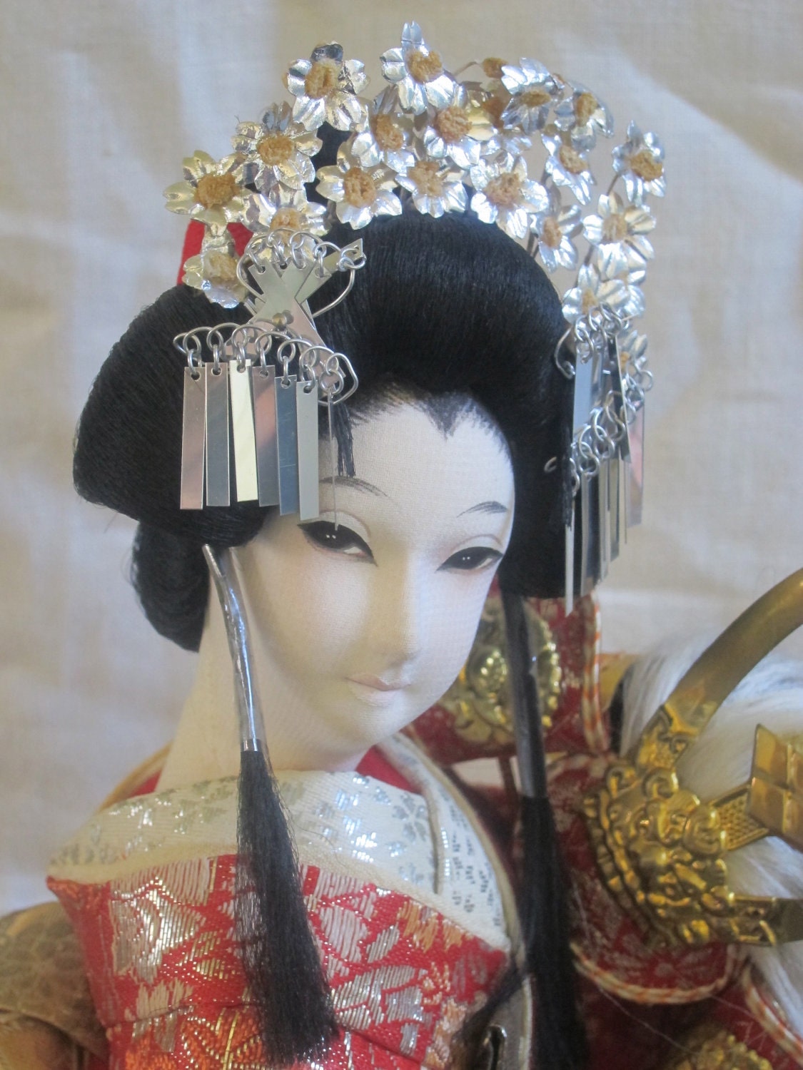 Japanese Geisha Kimono Display Doll Vintage handmade Female