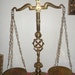 Antique Large Victorian Style Brass Counter Scale
