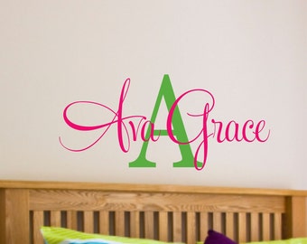 Girls Name Wall Decal - Name Wall Decal - Nursery Wall Decal - Teen Name Wall Decals - Personalized Wall Decals
